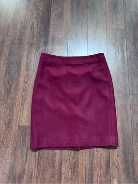 J. Crew Wine Pencil Skirt